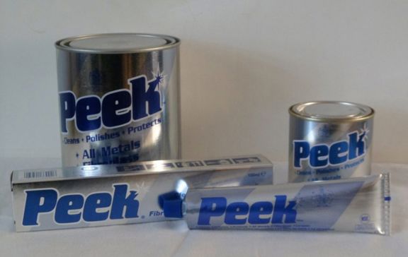 Peek metaalpoets in blik en tube voor alle metalen